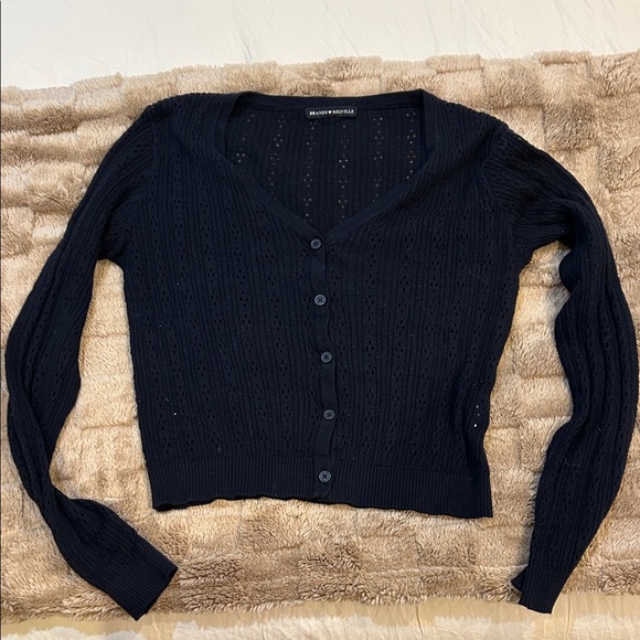 Brandy Melville Sweaters - Brandy Melville Navy Button-Up Cardigan